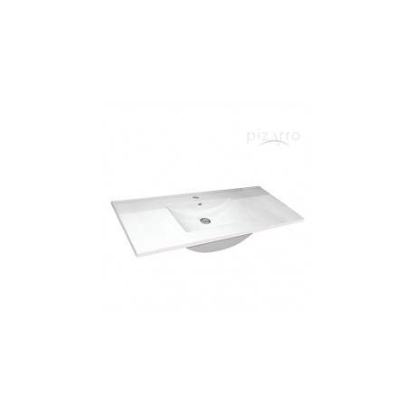 LAVABO DE SEMI EMPOTRAR CON REBOSADERO..